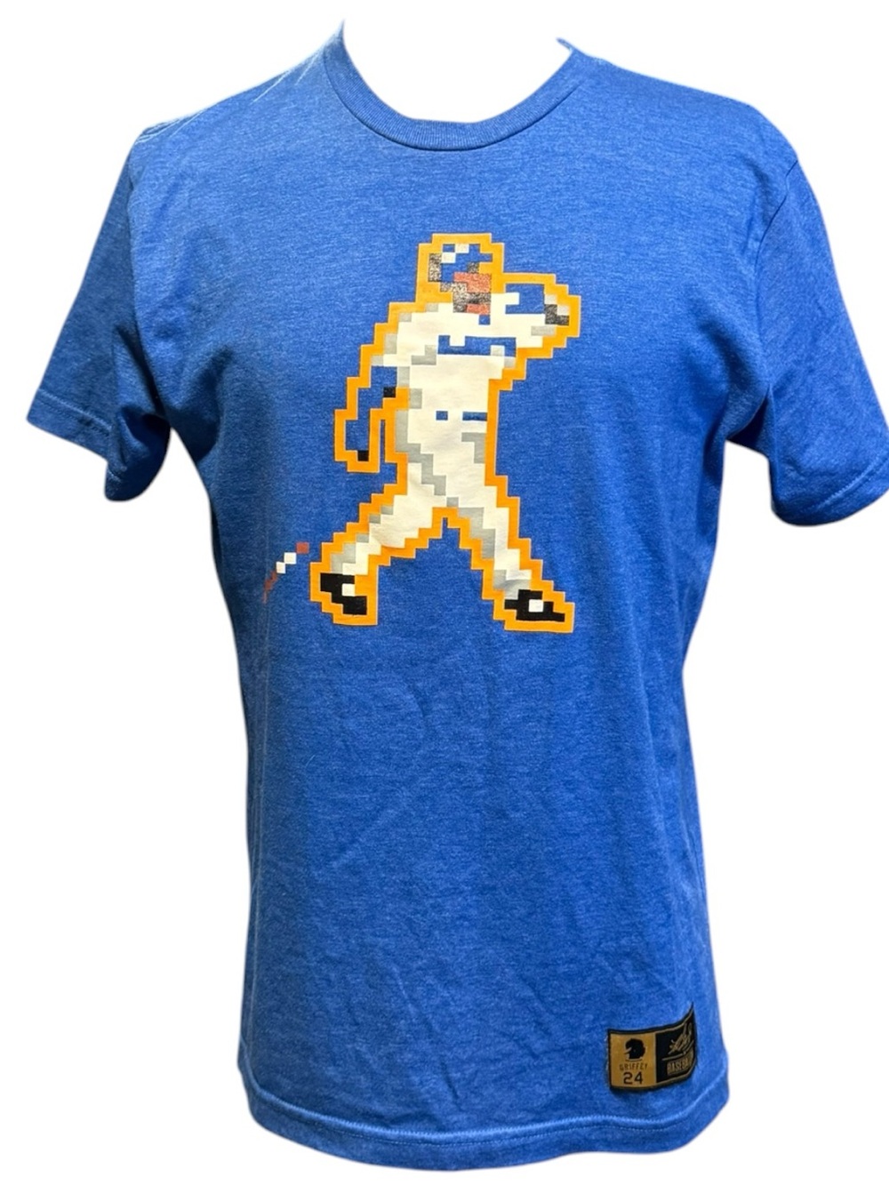 Ken Griffey Jr T Shirt Mens Medium Blue Baseballism 8 Bit Pixel Graphic MLB
